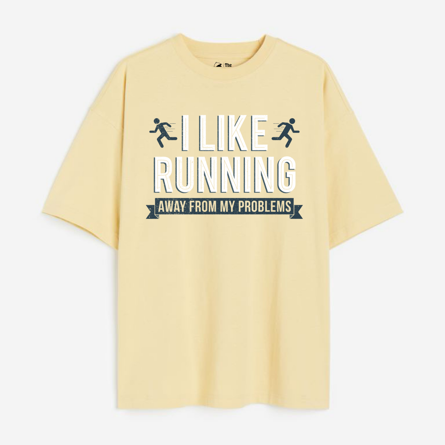 Running Away Lightweight 180 GSM Unisex Oversized T-shirt