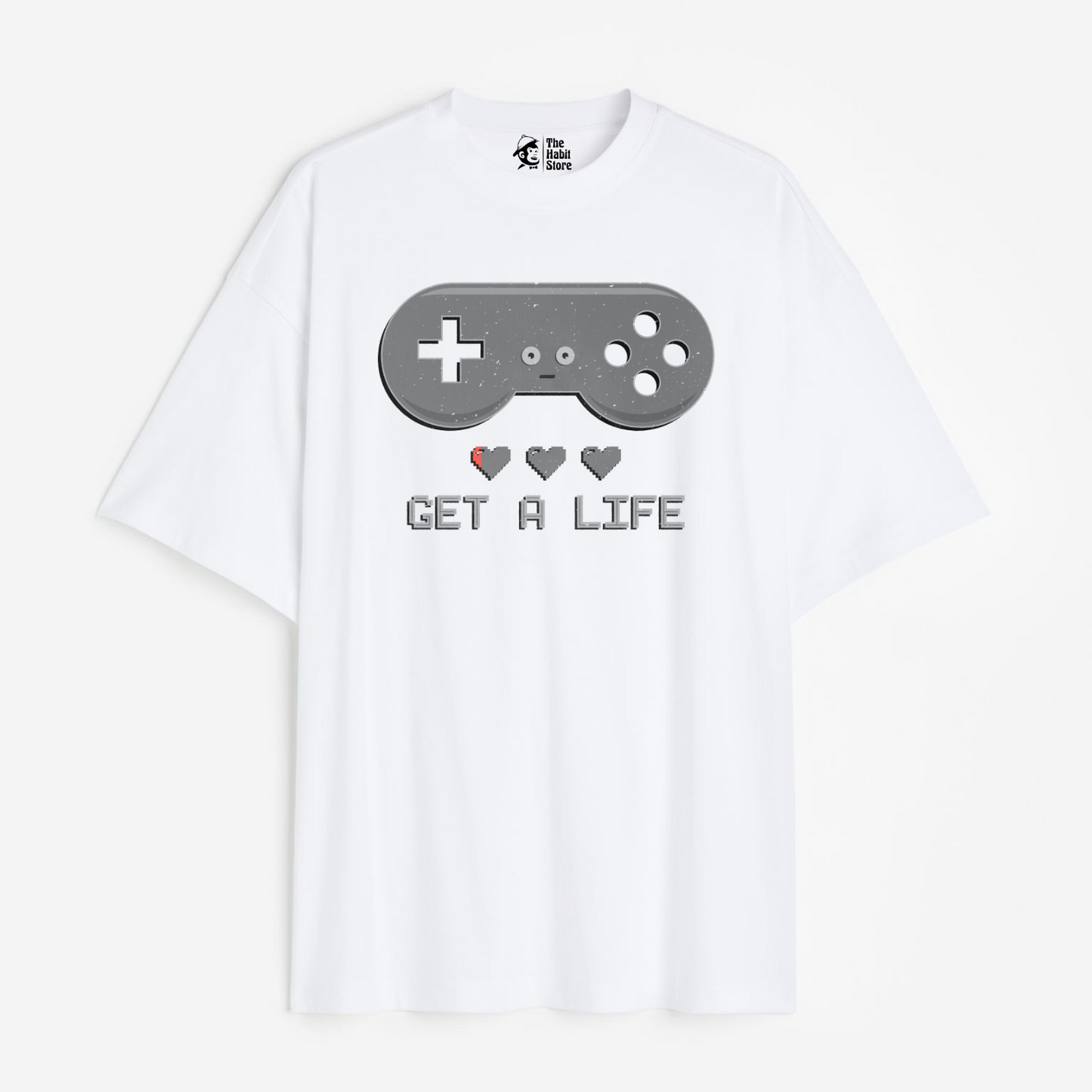 Get A Life Lightweight 180 GSM Unisex Oversized T-shirt