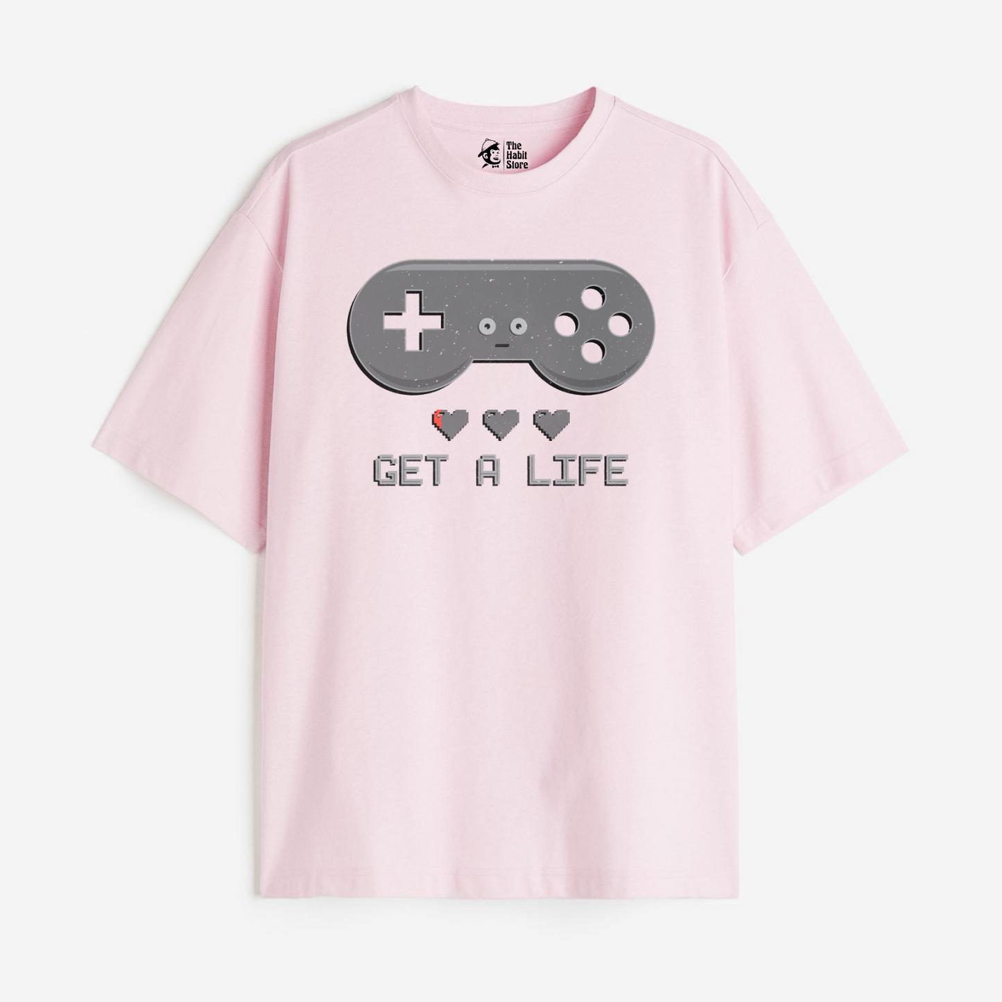 Get A Life Lightweight 180 GSM Unisex Oversized T-shirt