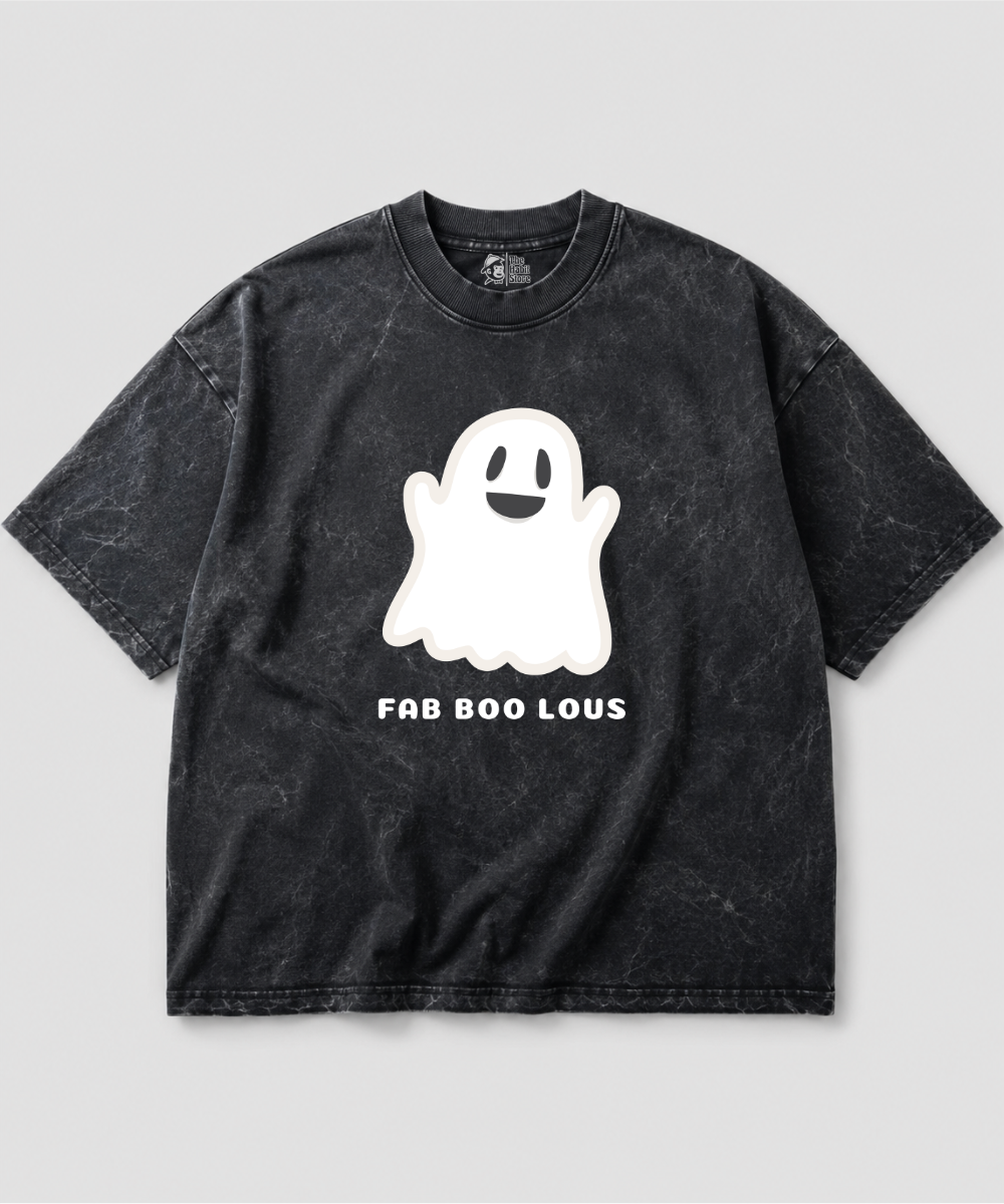 Fab Boo Lous Acid Wash Oversized T-shirt | 240 GSM