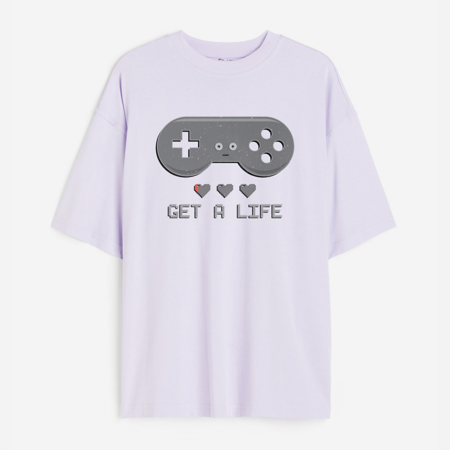 Get A Life Lightweight 180 GSM Unisex Oversized T-shirt