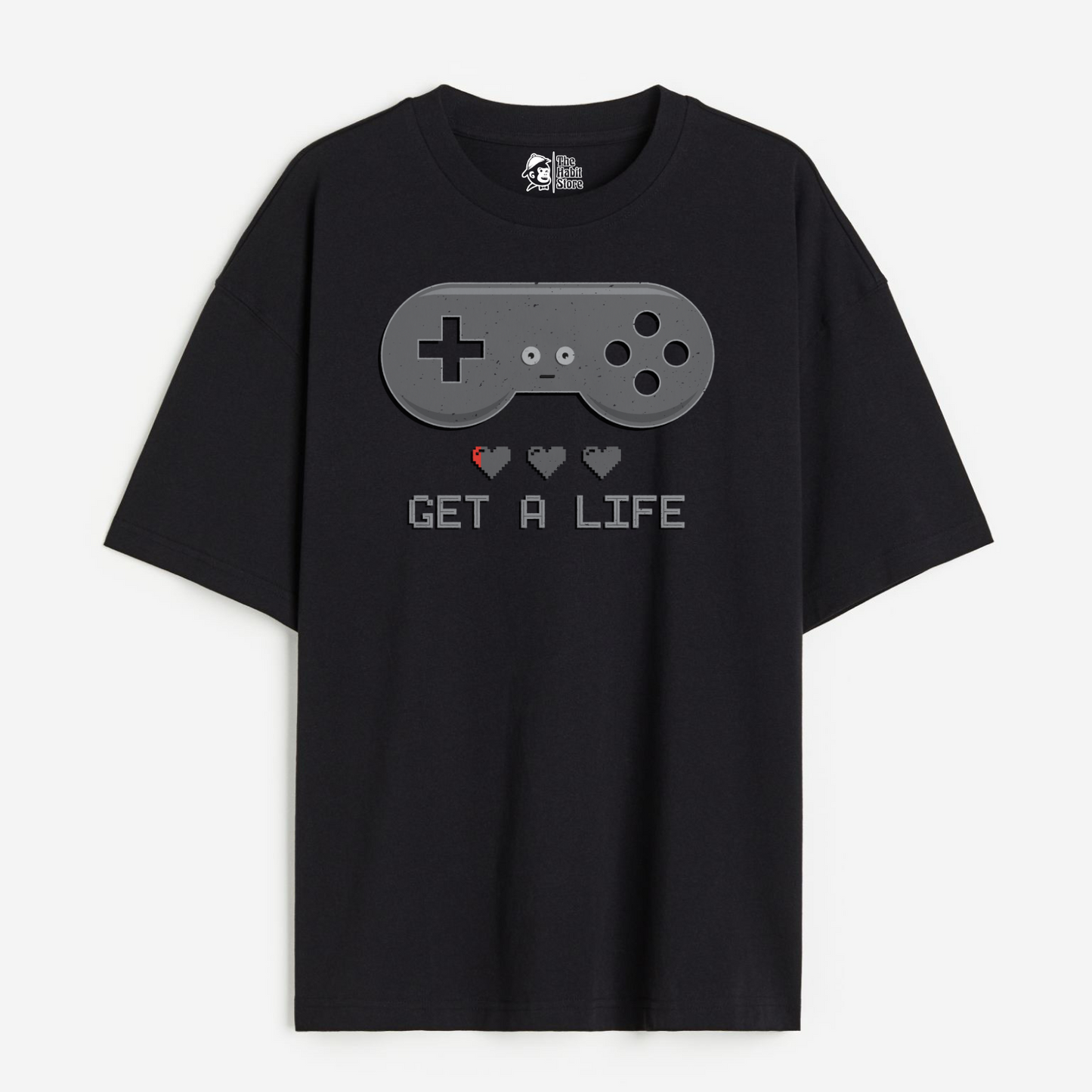 Get A Life Lightweight 180 GSM Unisex Oversized T-shirt