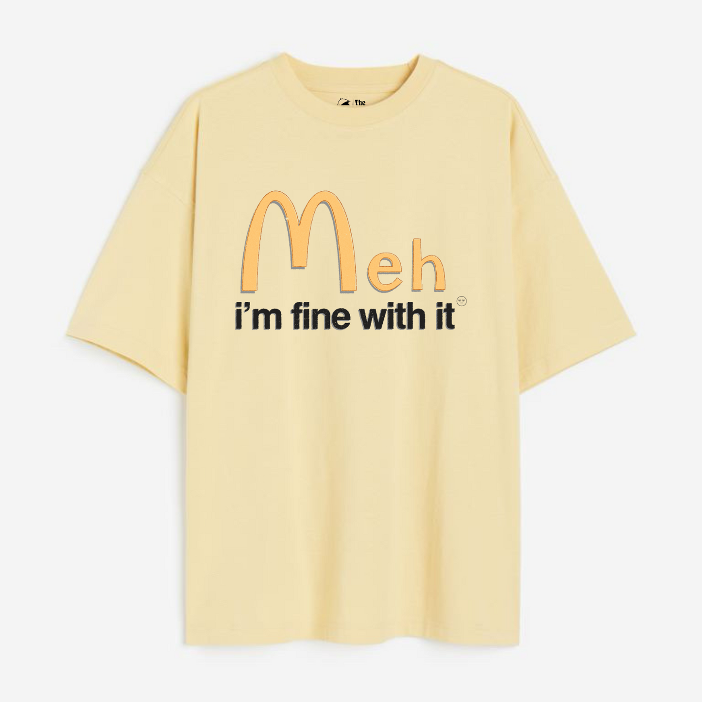 MehDonalds Lightweight 180 GSM Unisex Oversized T-shirt