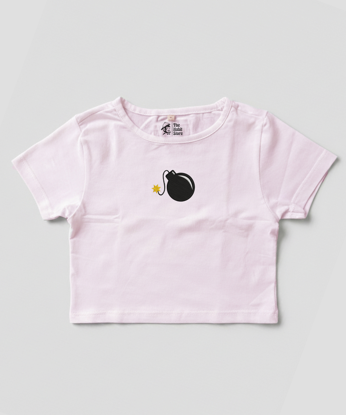 Bombshell 💣 Embroidered Women's Baby Tee