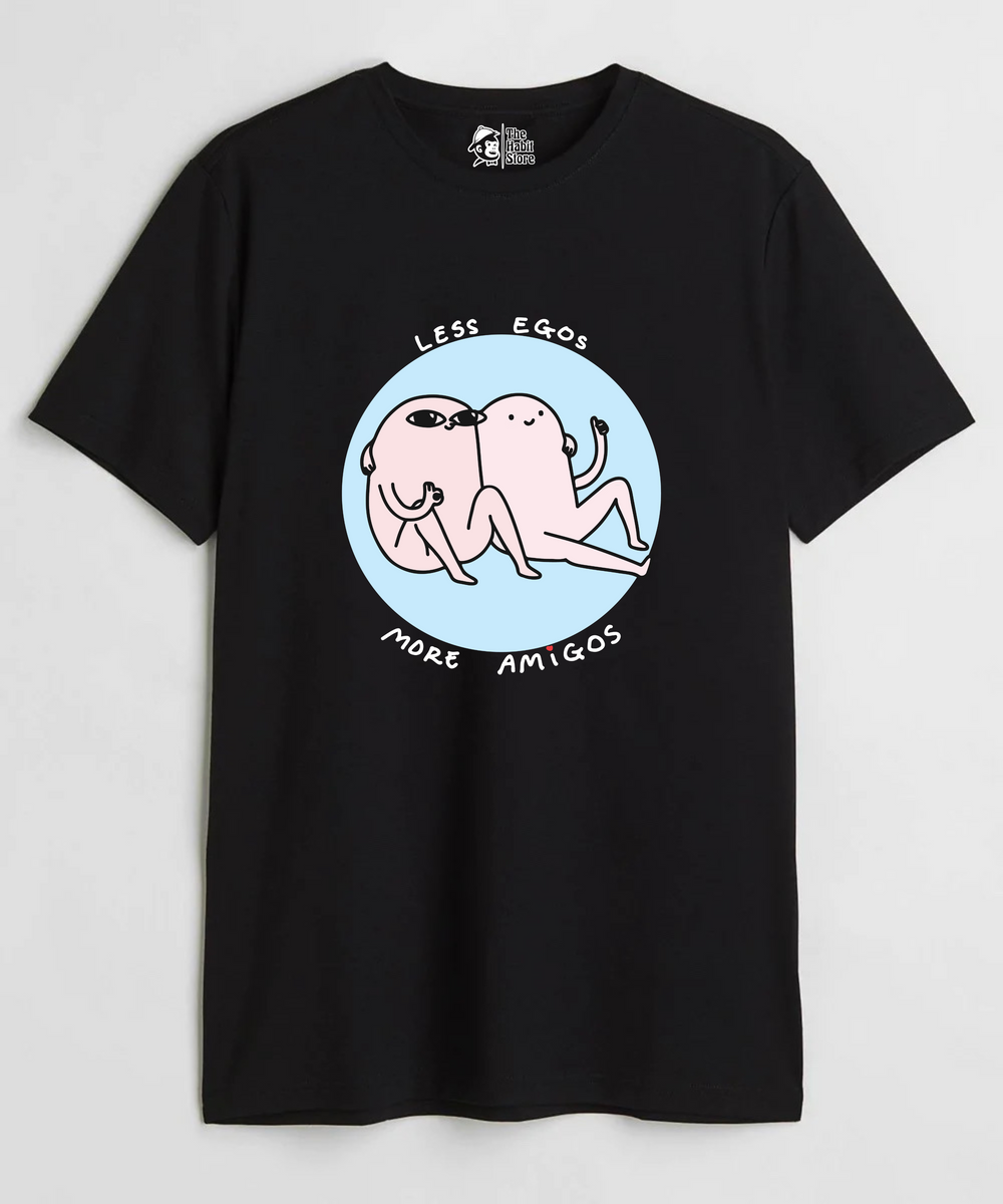 Less Egos More Amigos - Regular Fit T-Shirt - Clear Out Sale