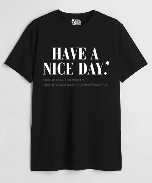 Terms & Conditions Apply Unisex Round Neck Half Sleeve T-shirt
