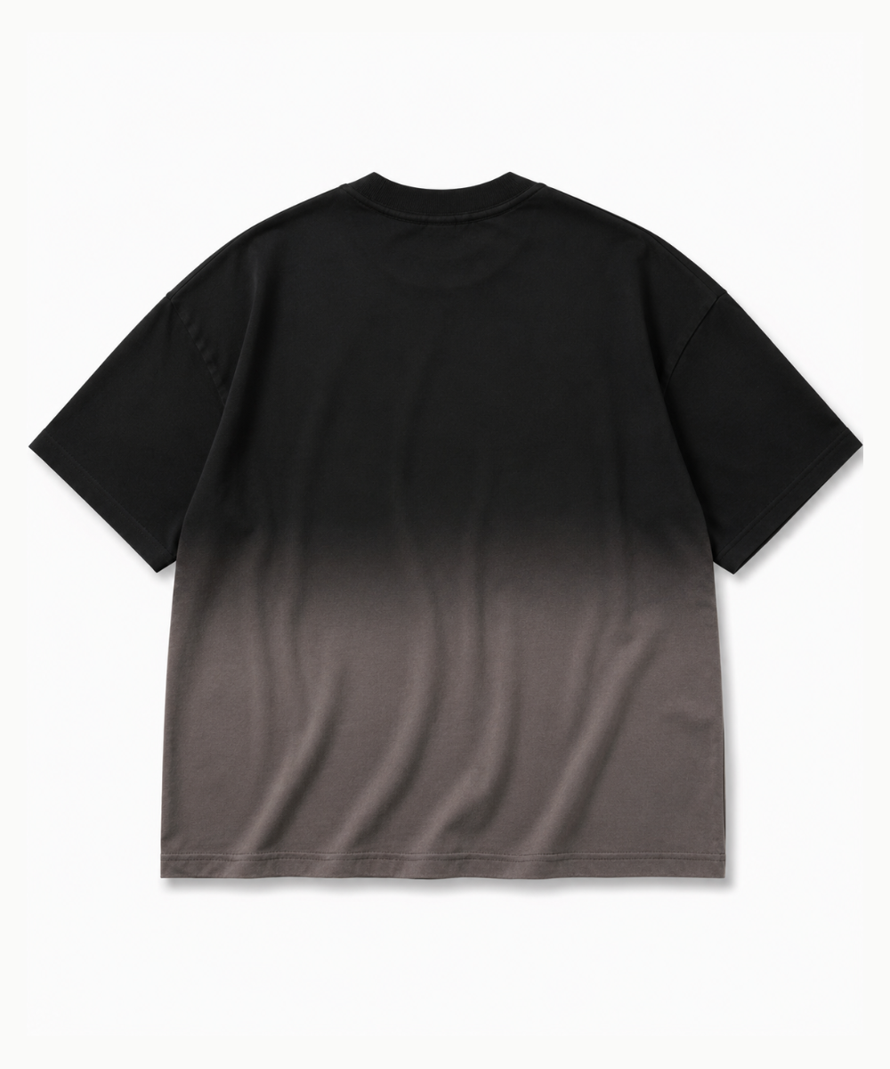 Black Ombre Oversized T-shirt — Boxy Fit