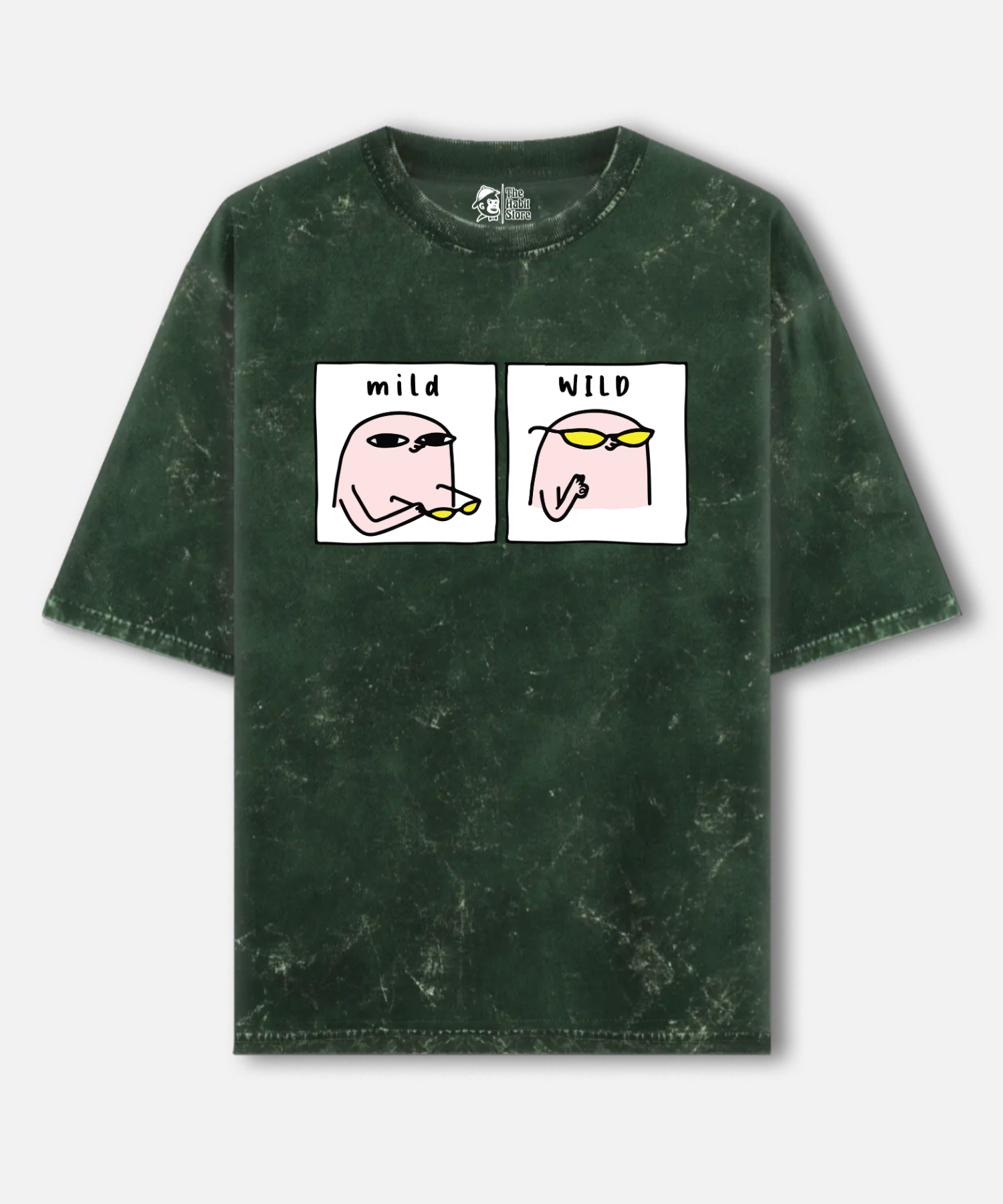 Mild & Wild Acid Wash Oversized T-shirt | 240 GSM