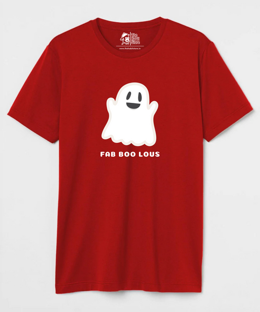 Fab Boo Lous Unisex Round Neck Half Sleeve T-shirt