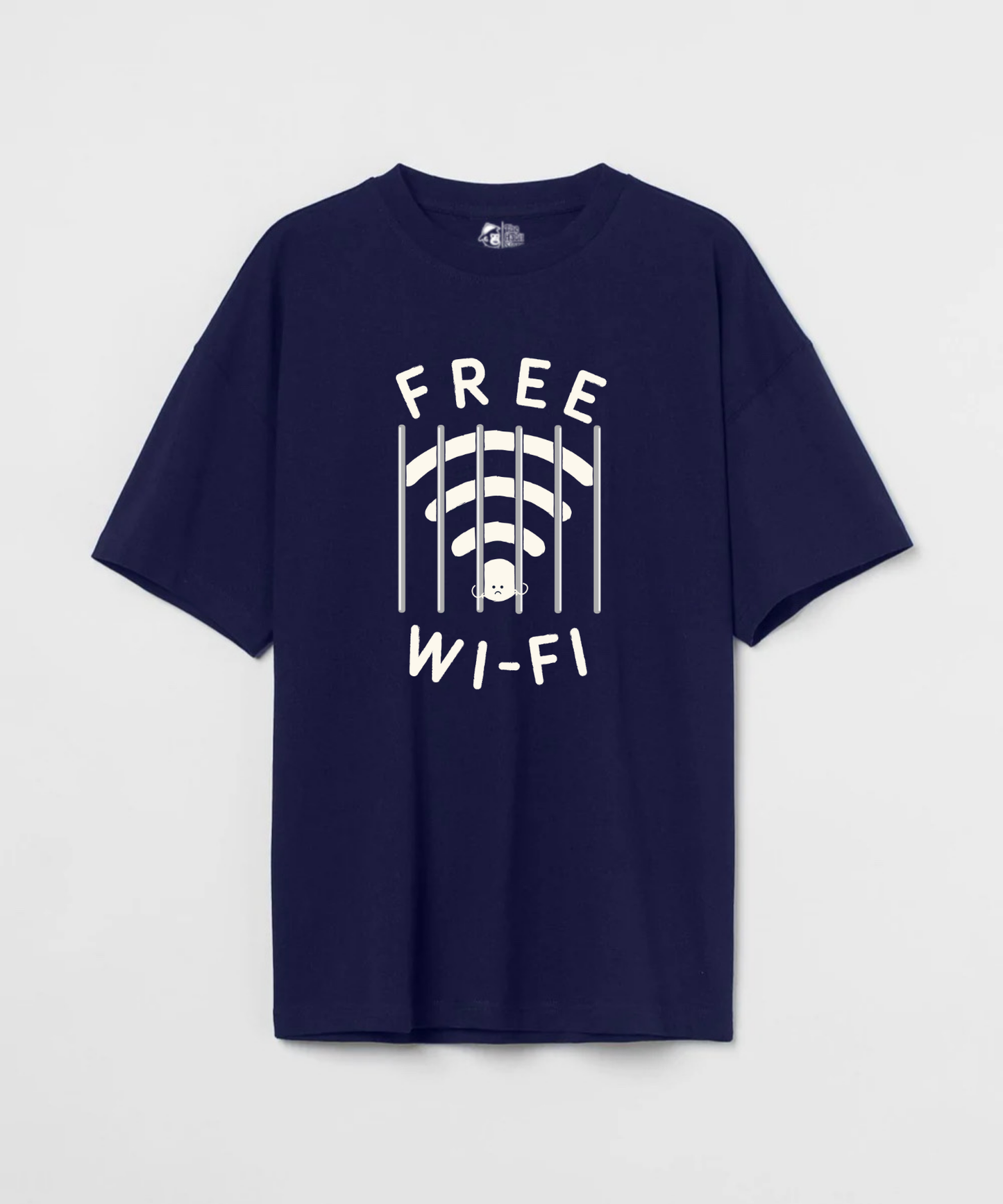 Free Wifi 240 GSM Unisex Oversized T-shirt