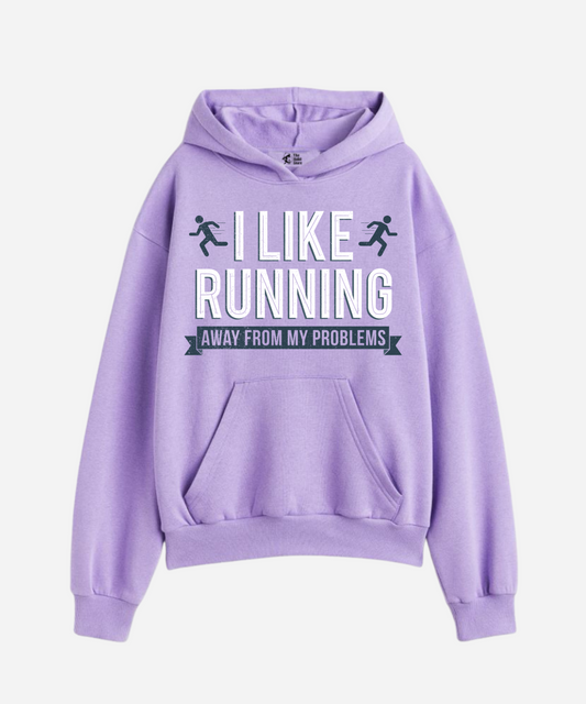 Running Away - Oversized Winter Dreams: Premium 400 GSM Hoodies