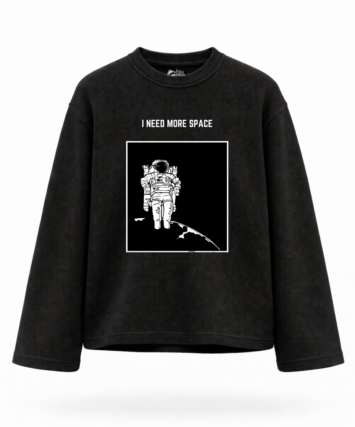 I Need More Space - Waffle Knit Oversized Full Sleeve
