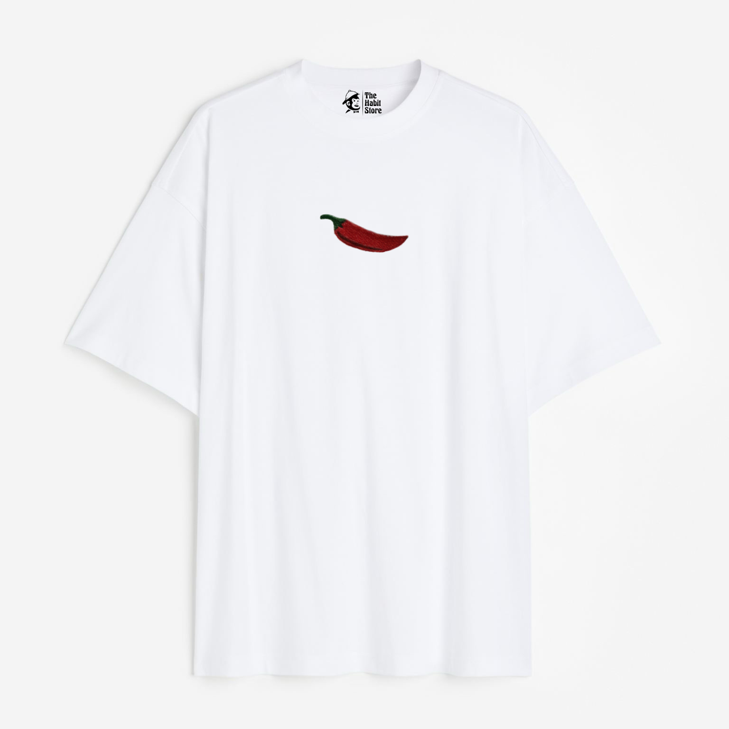 Too Hot To Handle 🌶 Embroidered Lightweight 180 GSM Unisex Oversized T-shirts