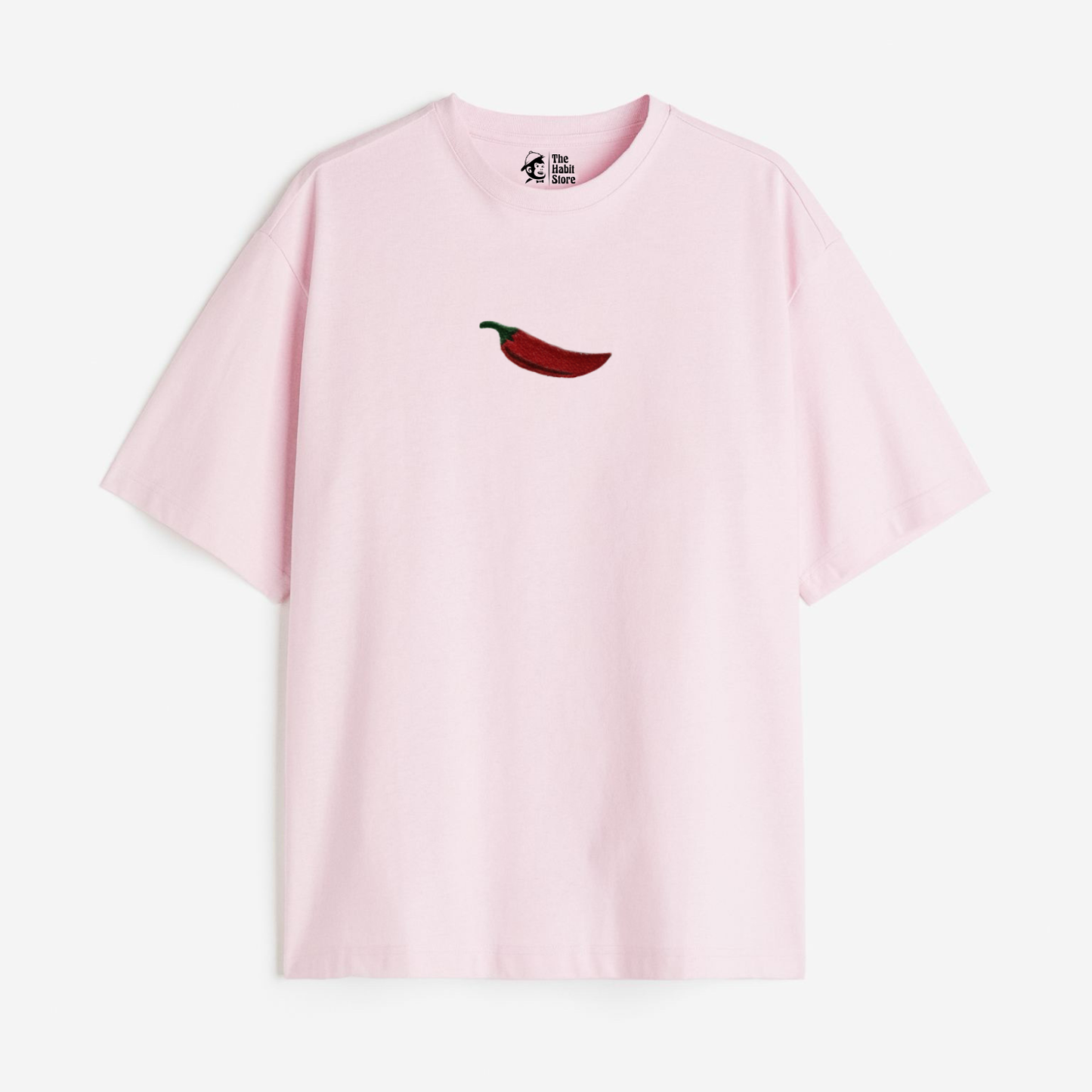 Too Hot To Handle 🌶 Embroidered Lightweight 180 GSM Unisex Oversized T-shirts