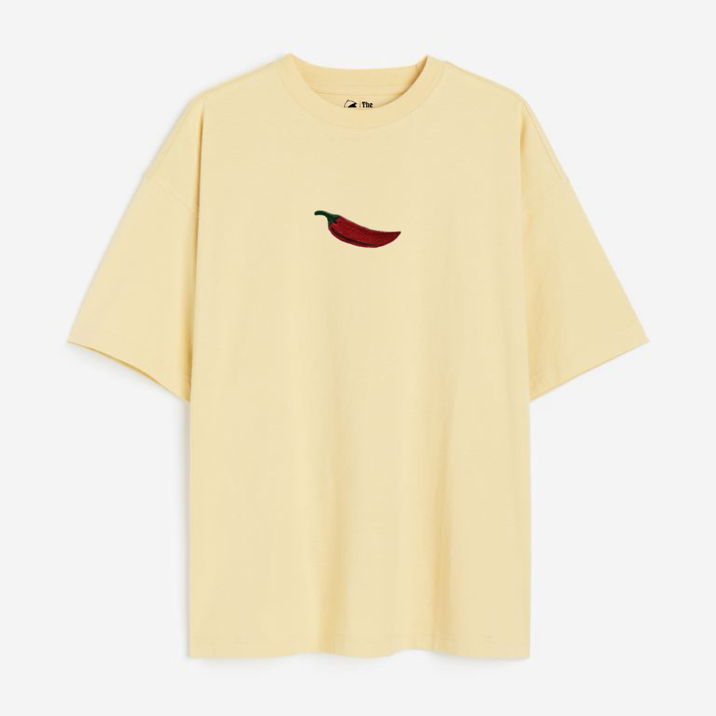 Too Hot To Handle 🌶 Embroidered Lightweight 180 GSM Unisex Oversized T-shirts