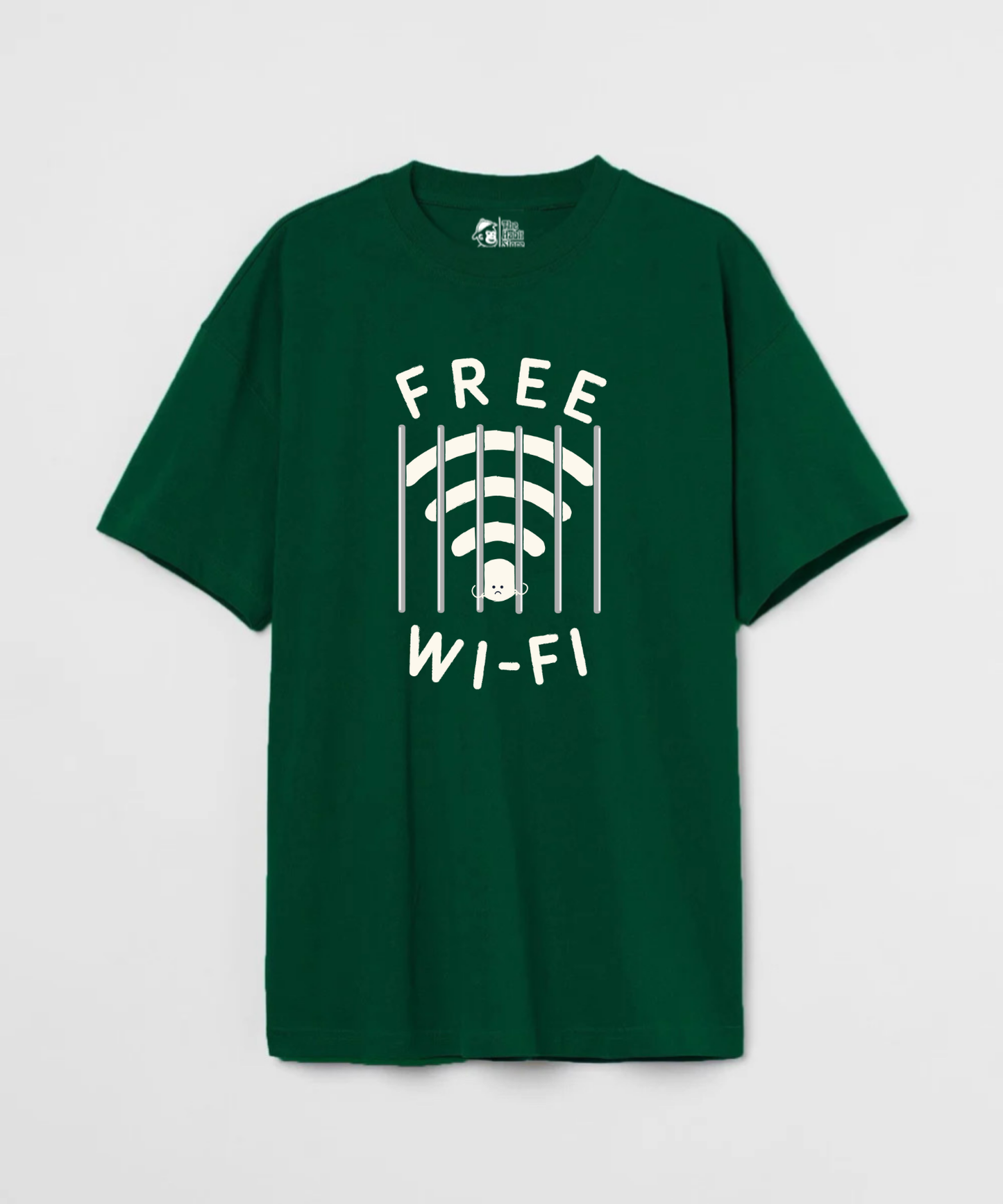 Free Wifi 240 GSM Unisex Oversized T-shirt