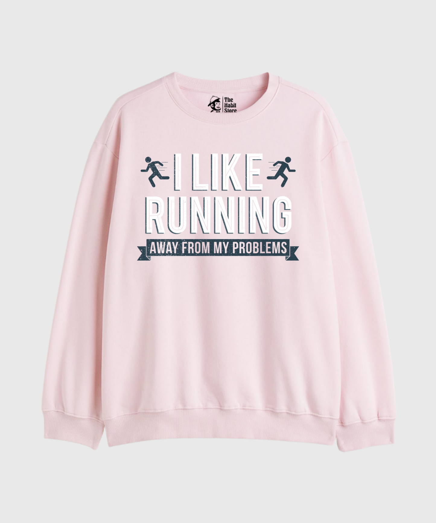 Running Away - Cozy Delight: Winter Bliss Unisex Oversized Sweatshirt (400 GSM)