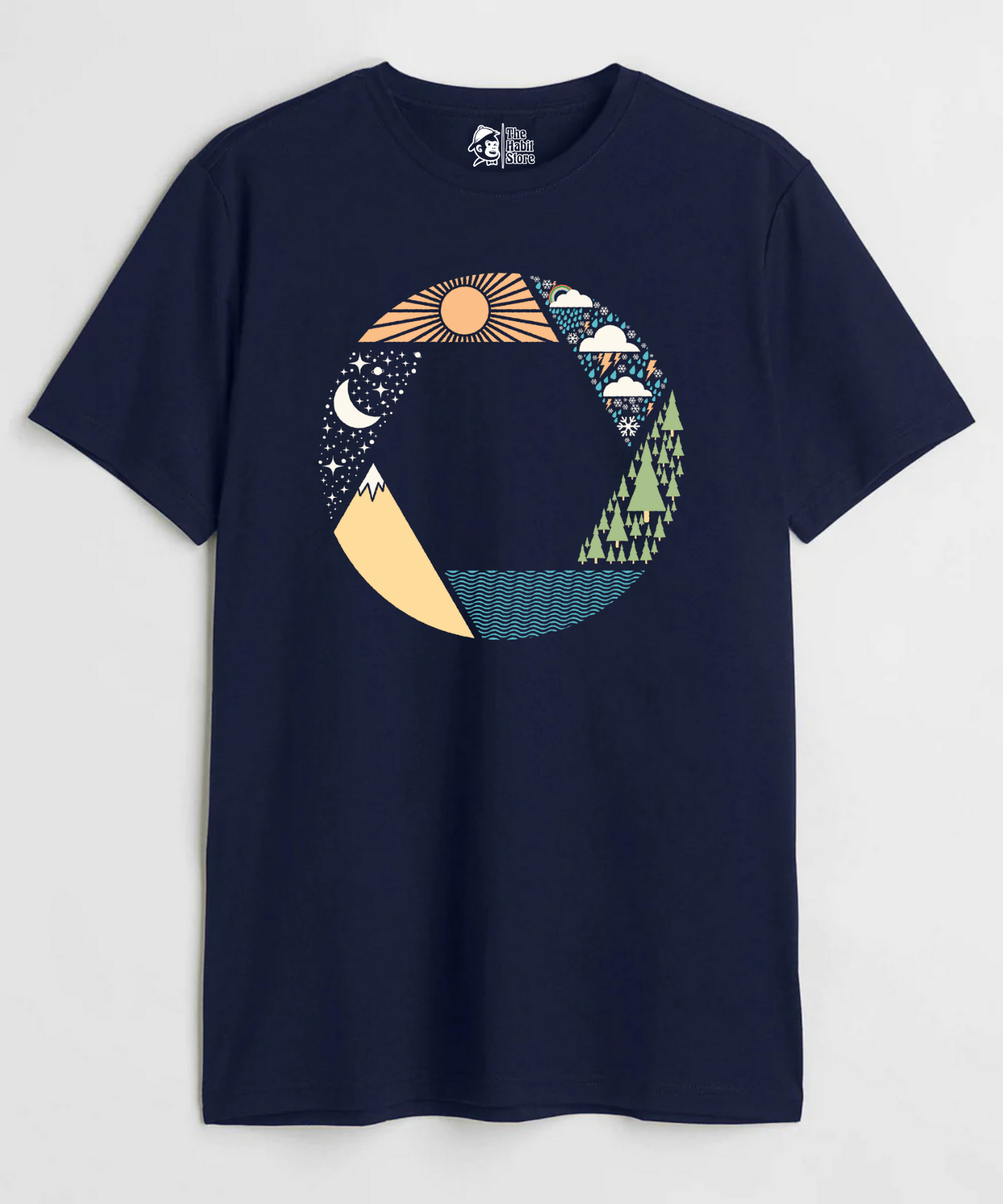 Capture Nature Unisex Round Neck Half Sleeve T-shirt