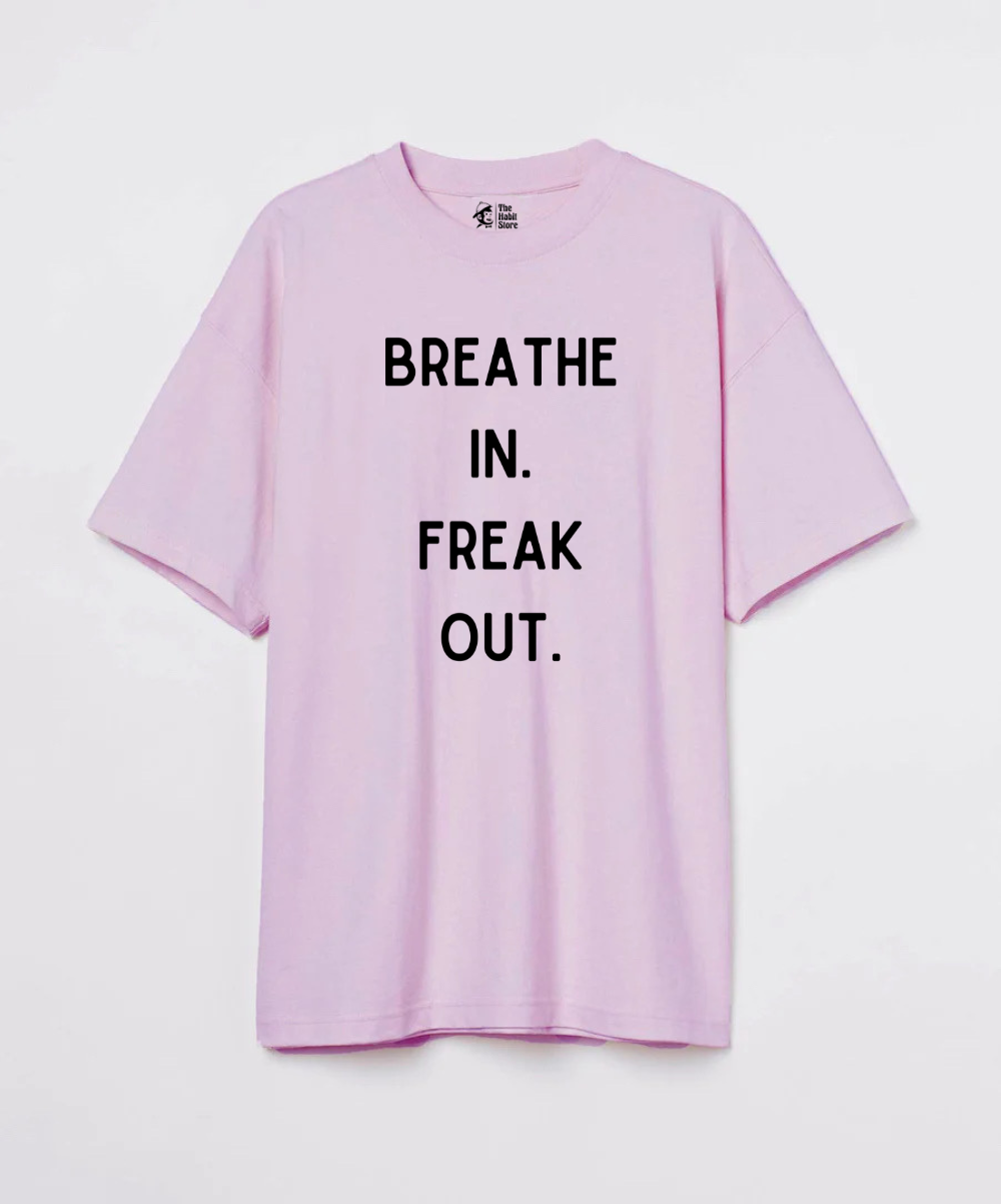 Deep Breaths 240 GSM Unisex Oversized T-shirt