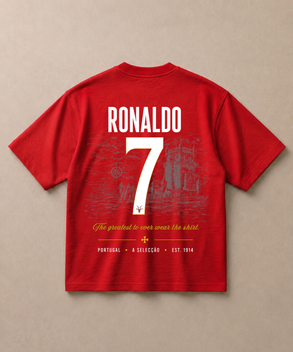 Ronaldo 7 — Premium Football French Terry Oversized T-shirt