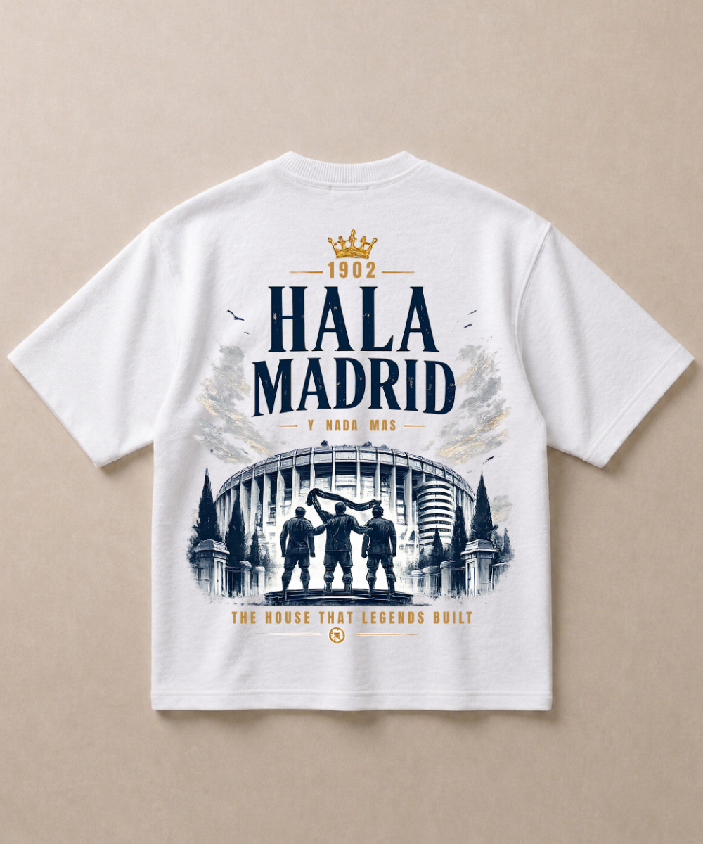 Hala Madrid — Premium Football French Terry Oversized T-shirt