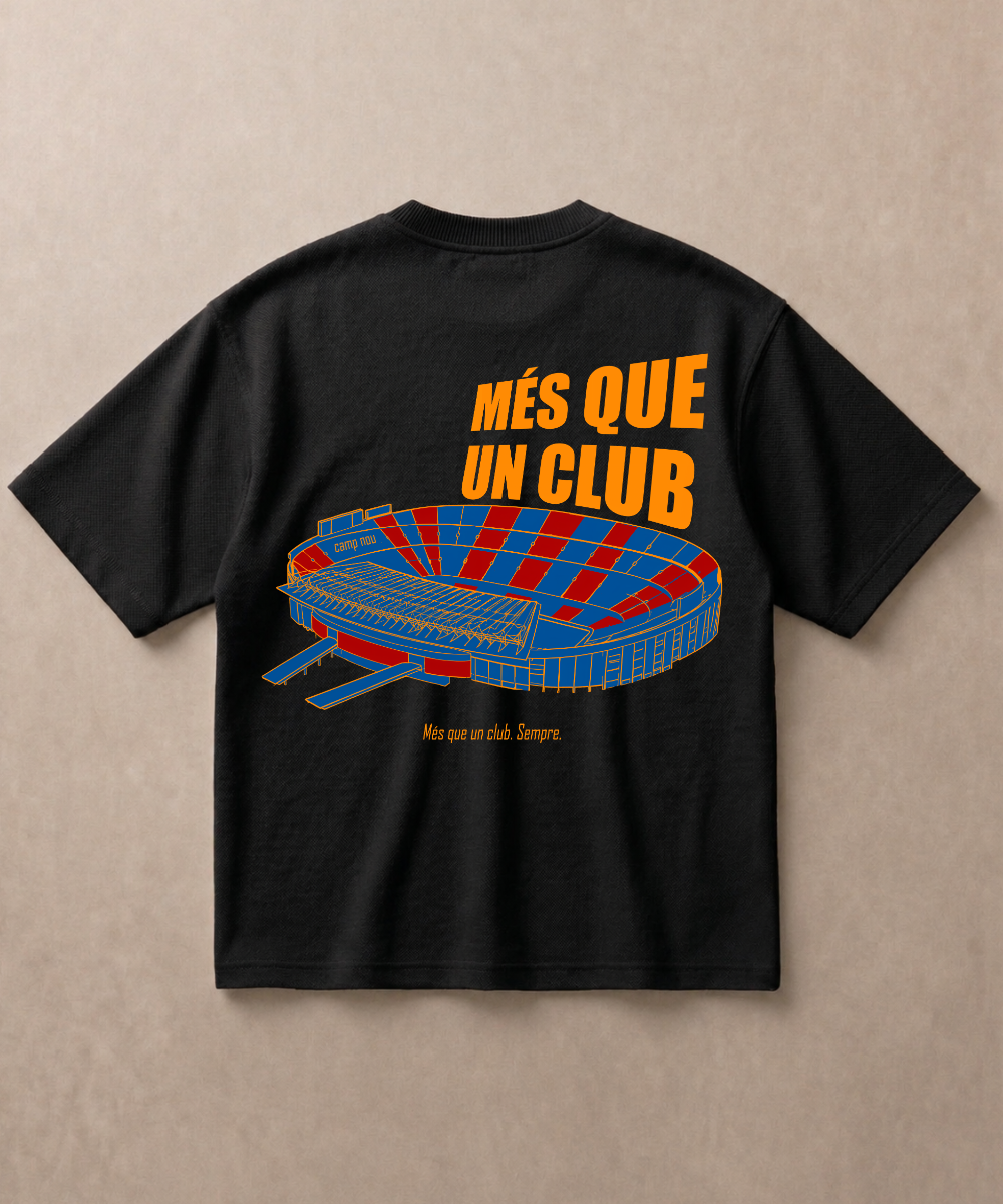Barcelona — Més Que Un Club | Premium Football Oversized T-shirt