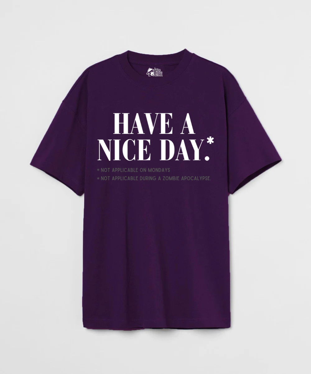 Terms & Conditions Apply 240 GSM Unisex Oversized T-shirt