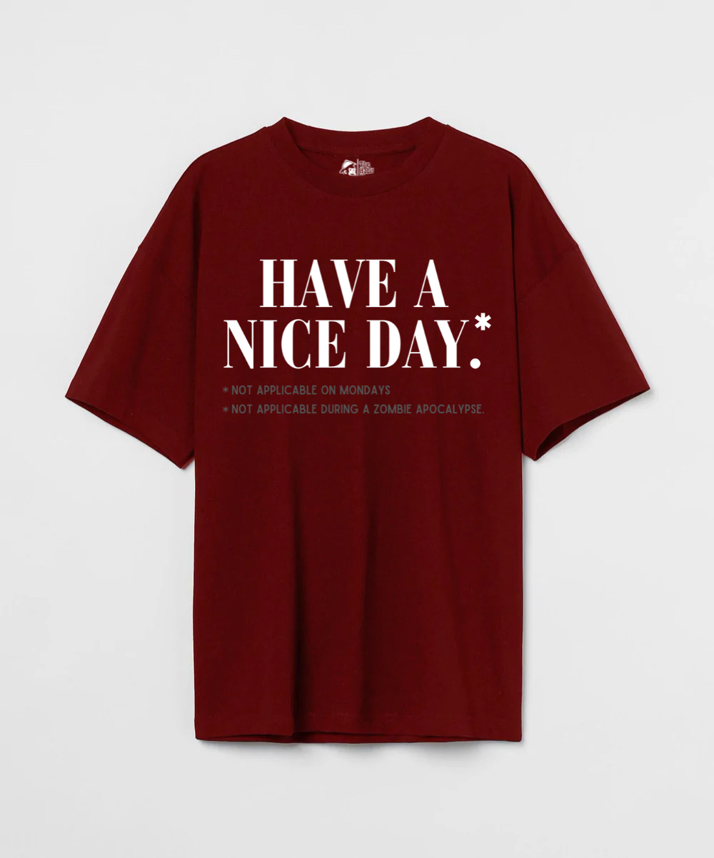 Terms & Conditions Apply 240 GSM Unisex Oversized T-shirt