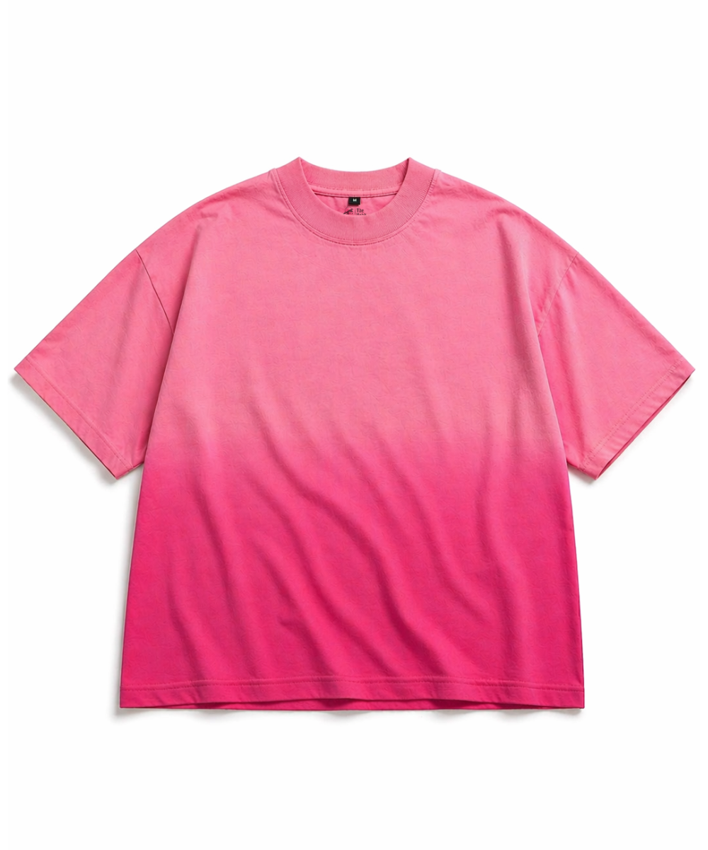 Pink Ombre Oversized T-shirt — Boxy Fit