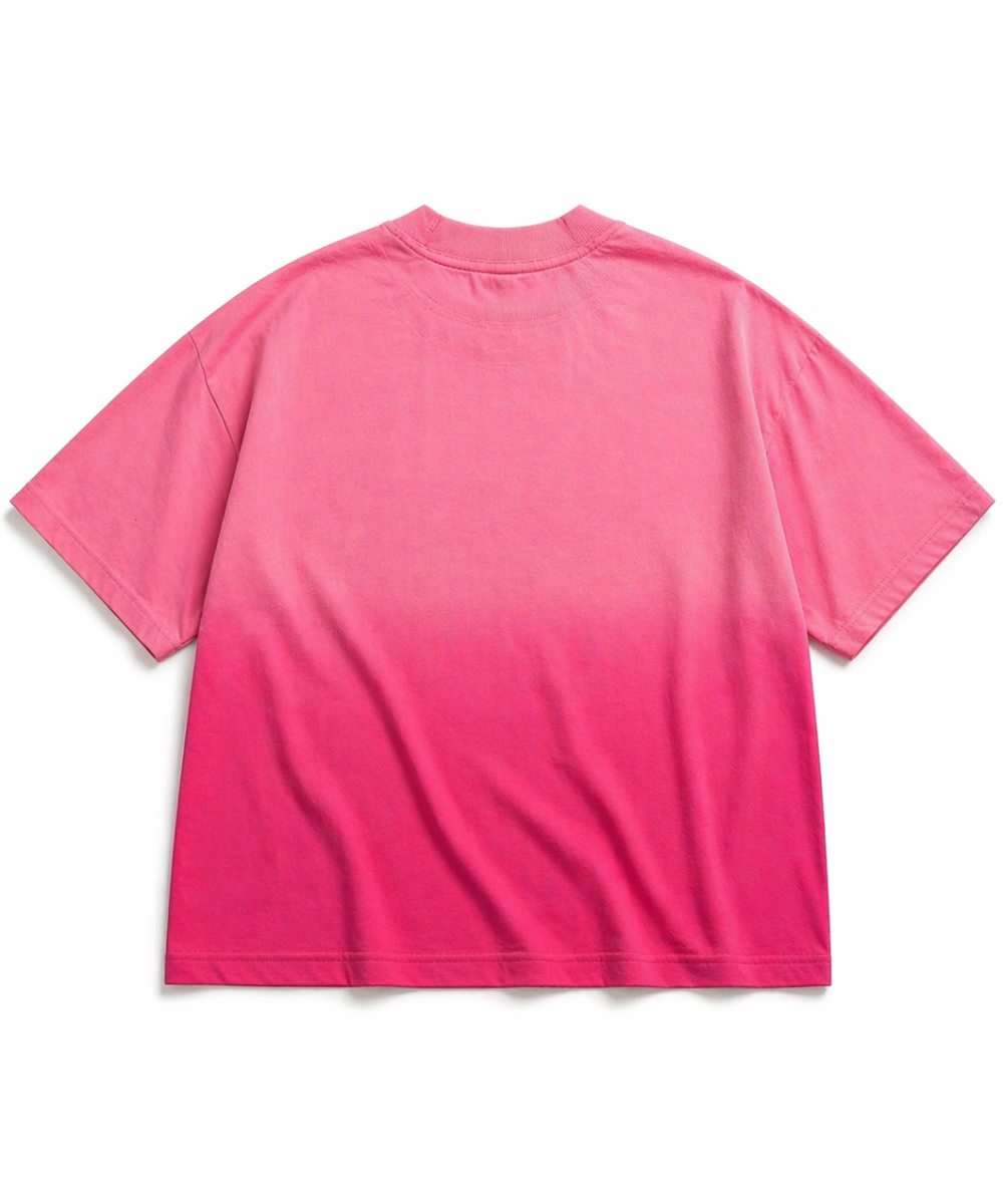 Pink Ombre Oversized T-shirt — Boxy Fit