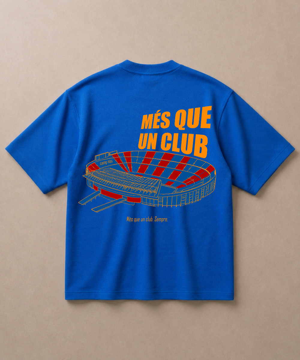 Barcelona — Més Que Un Club | Premium Football Oversized T-shirt