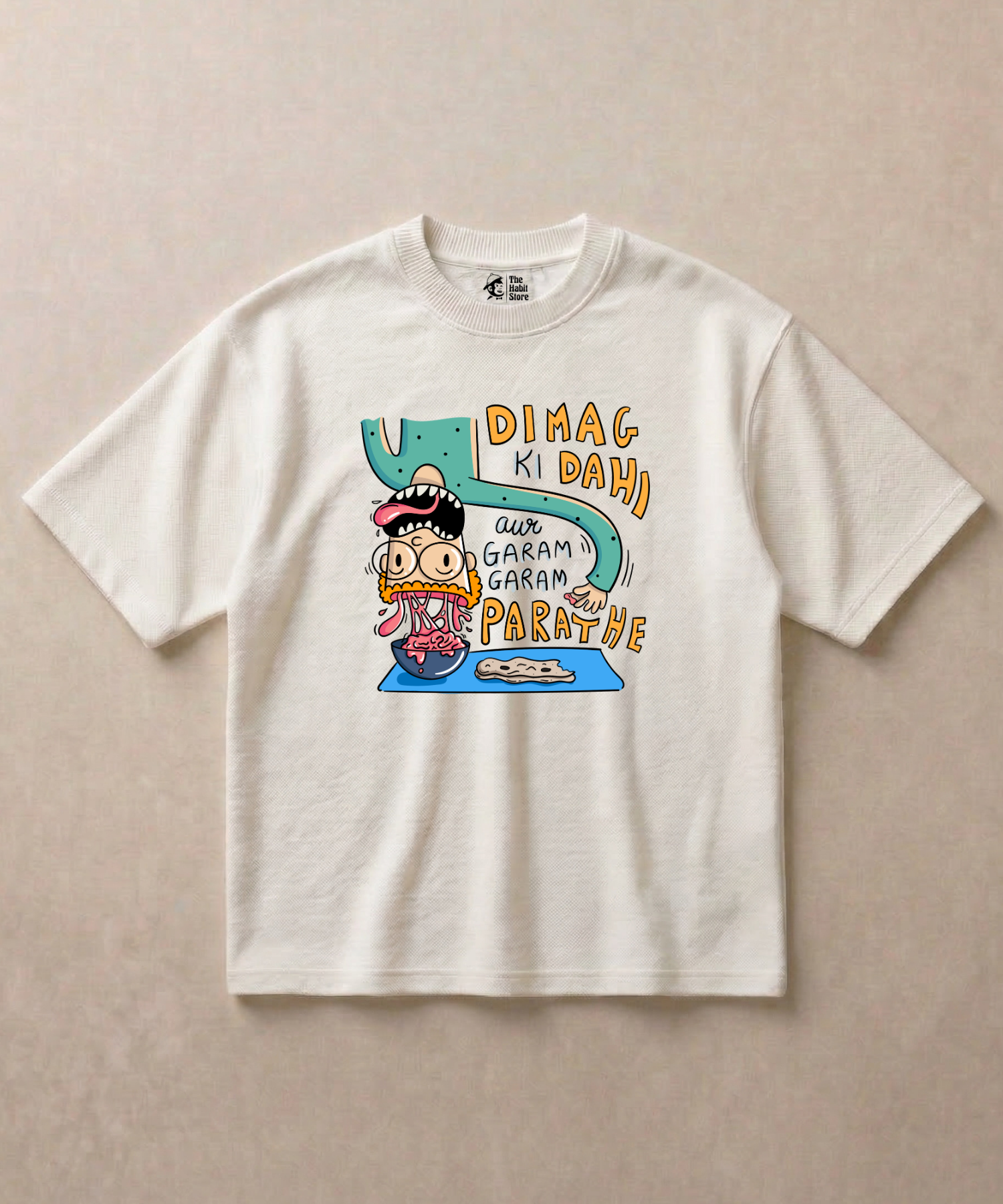 Dimaag Ki Dahi - Premium French Terry Oversized T-shirt