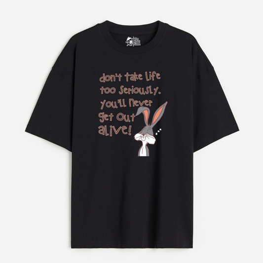 Don't Take Life Seriously Lightweight 180 GSM Unisex Oversized T-shirts
