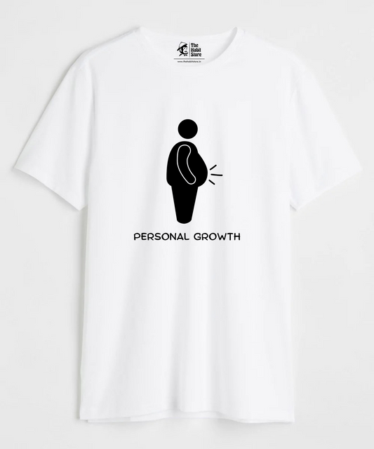 Personal Growth Unisex Round Neck Half Sleeve T-shirt