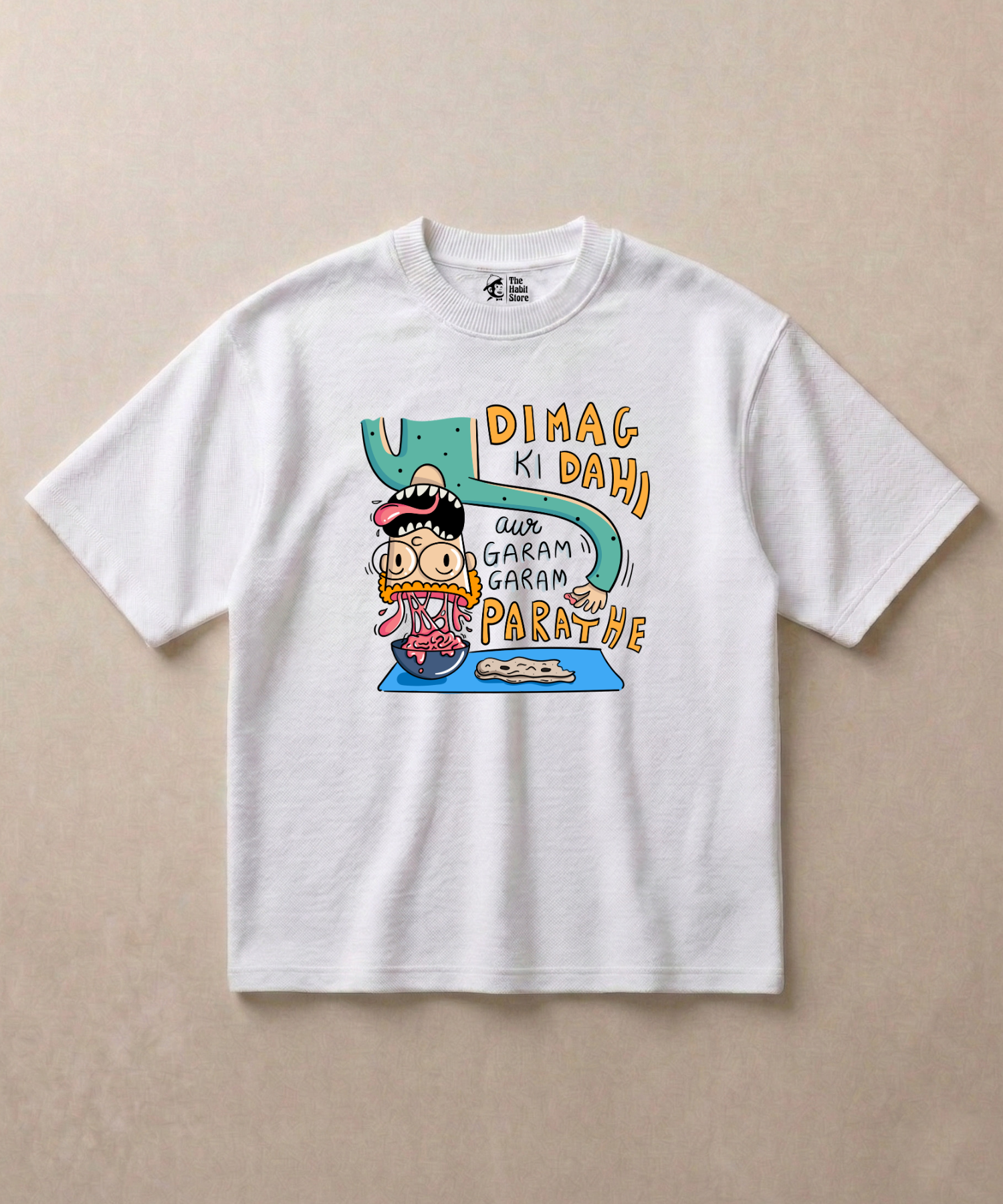 Dimaag Ki Dahi - Premium French Terry Oversized T-shirt