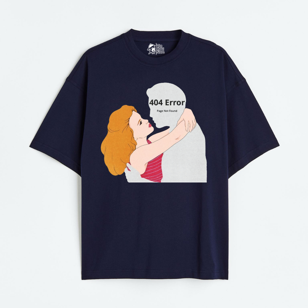 Error 404 Not Found Lightweight 180 GSM Unisex Oversized T-shirts