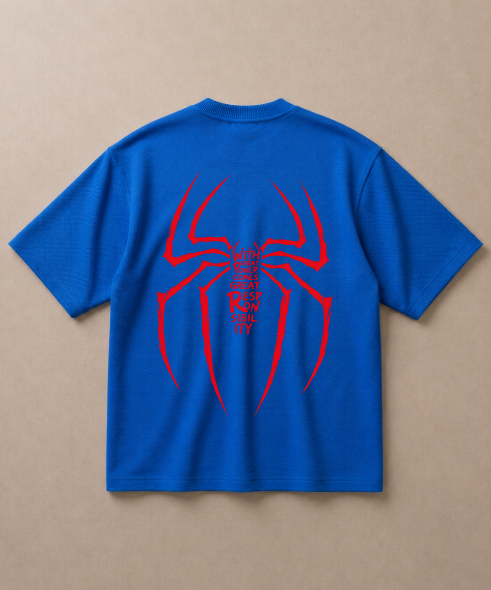 Great Power, Great Responsibility Spider Man – Oversized Fit T-shirt