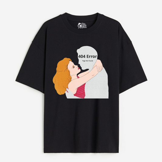 Error 404 Not Found Lightweight 180 GSM Unisex Oversized T-shirts