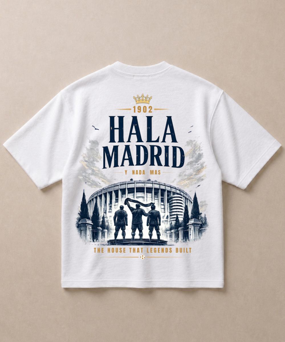 Hala Madrid — Premium Football French Terry Oversized T-shirt