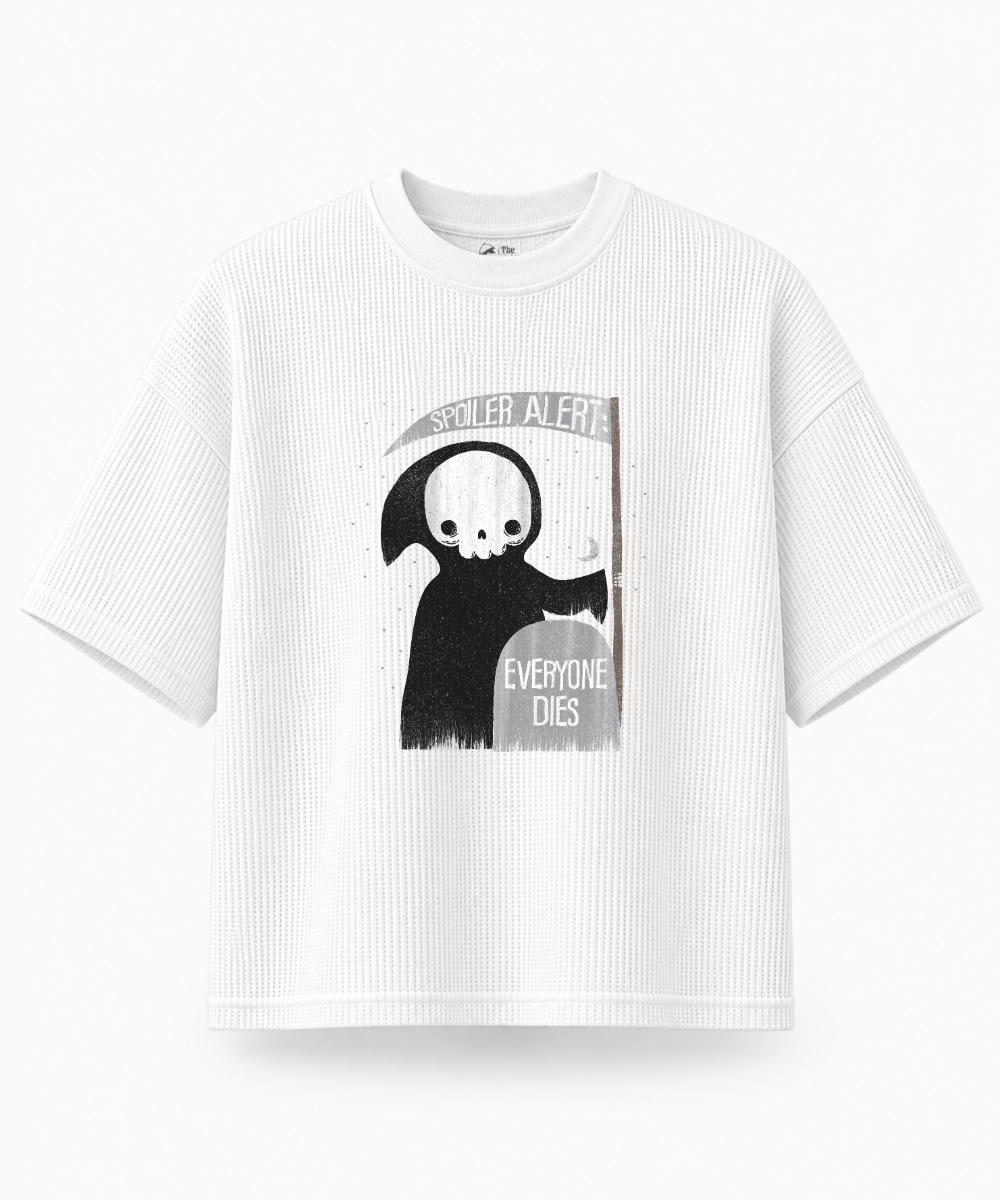 Spoiler Alert — Waffle Knit Boxy Oversized T-shirt