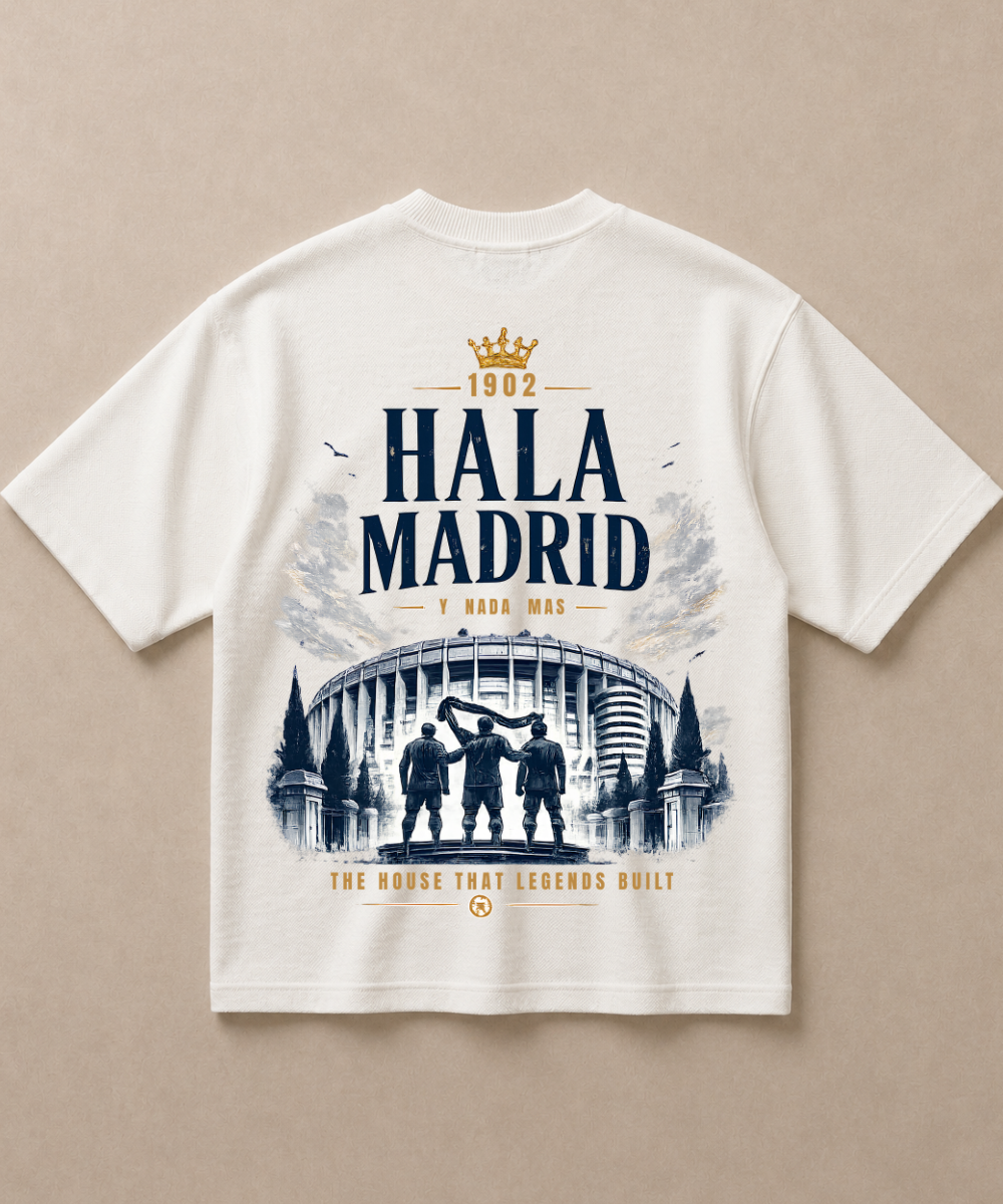Hala Madrid — Premium Football French Terry Oversized T-shirt