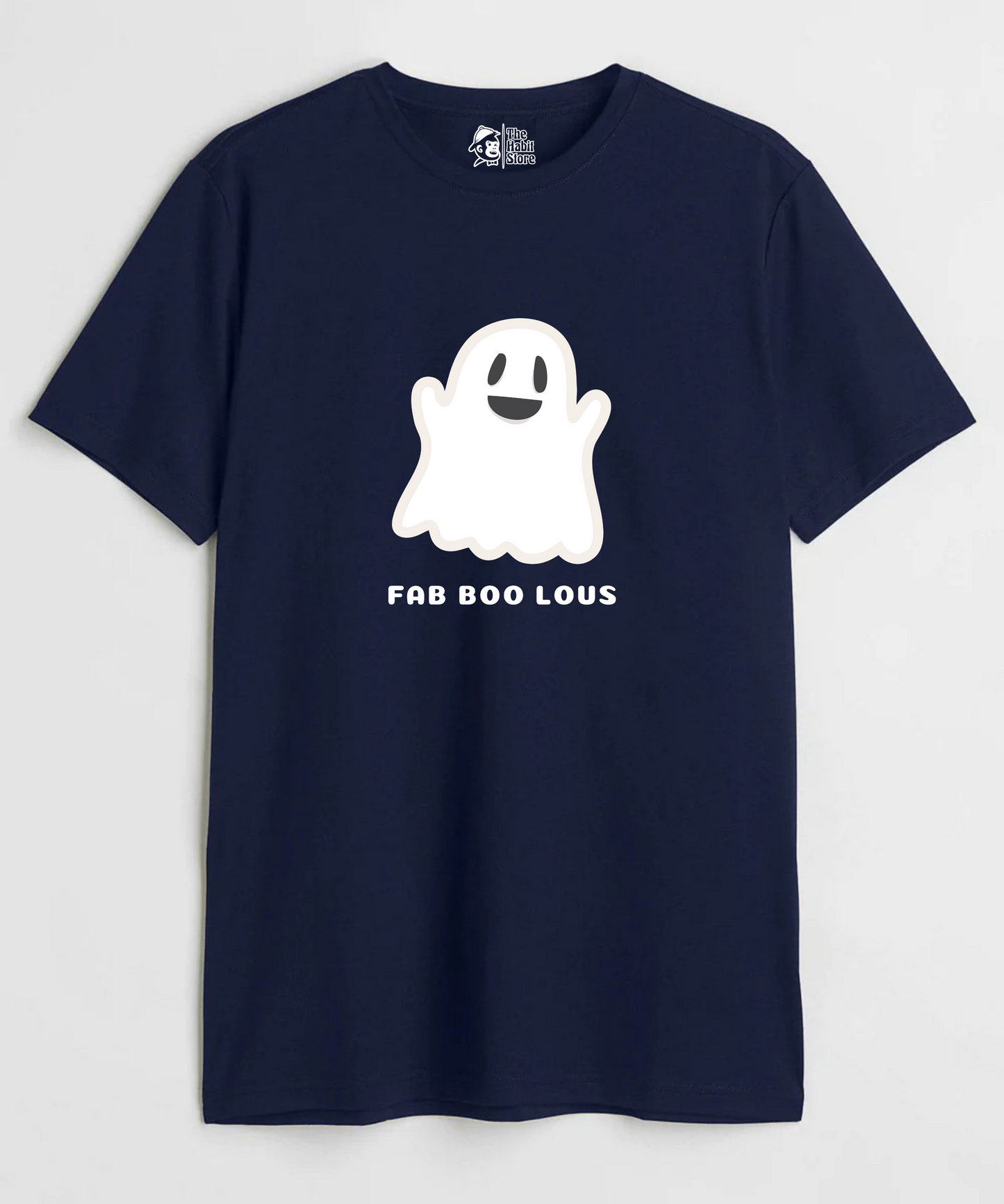 Fab Boo Lous Unisex Round Neck Half Sleeve T-shirt