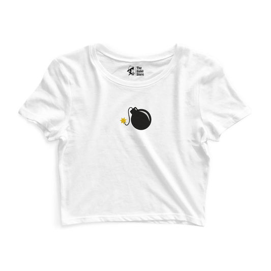 Bombshell 💣 Embroidered Women’s Crop Top