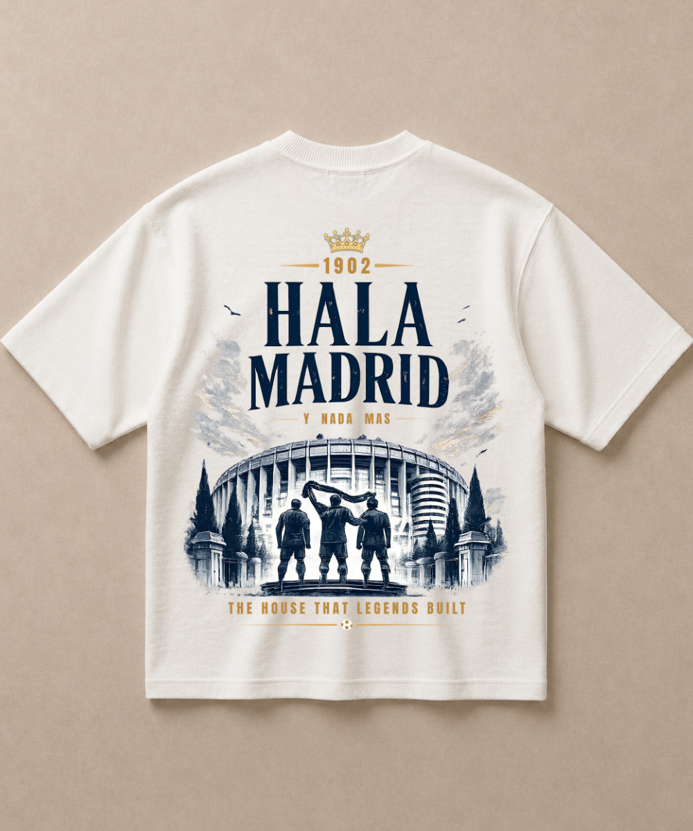 Hala Madrid — Premium Football French Terry Oversized T-shirt