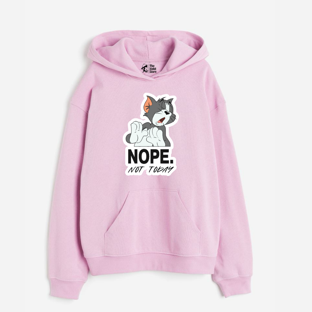 "Nope, Not Today - Oversized Winter Dreams: Premium 400 GSM Hoodies"