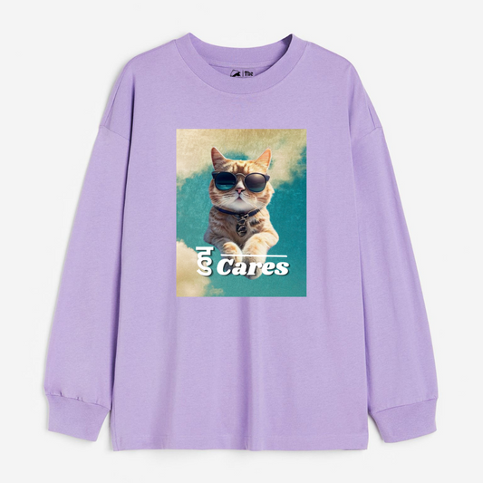 "हु Cares - Cozy Delight: Winter Bliss Unisex Oversized Sweatshirt (400 GSM)"