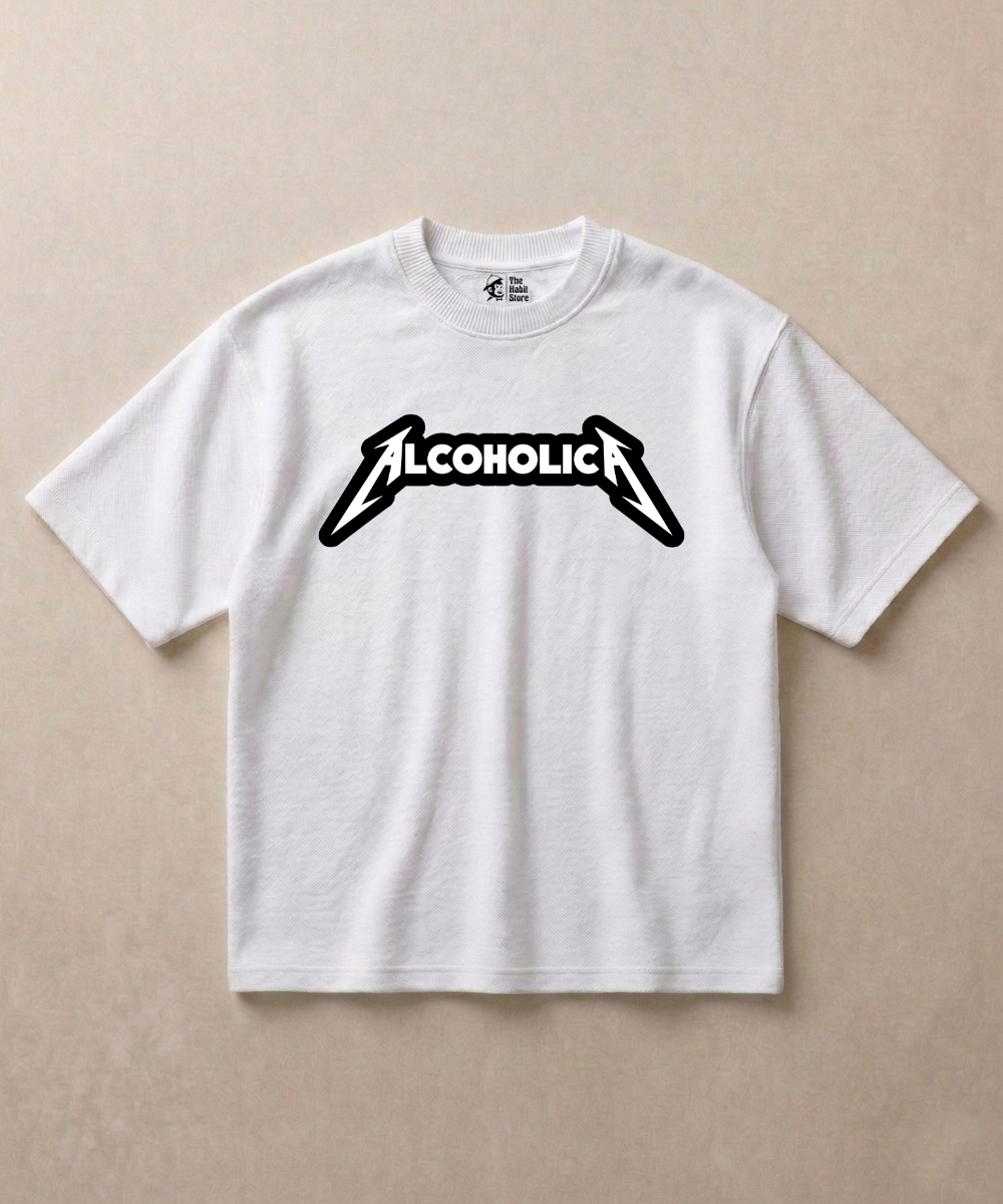 Alcholica - Premium French Terry Oversized T-shirt