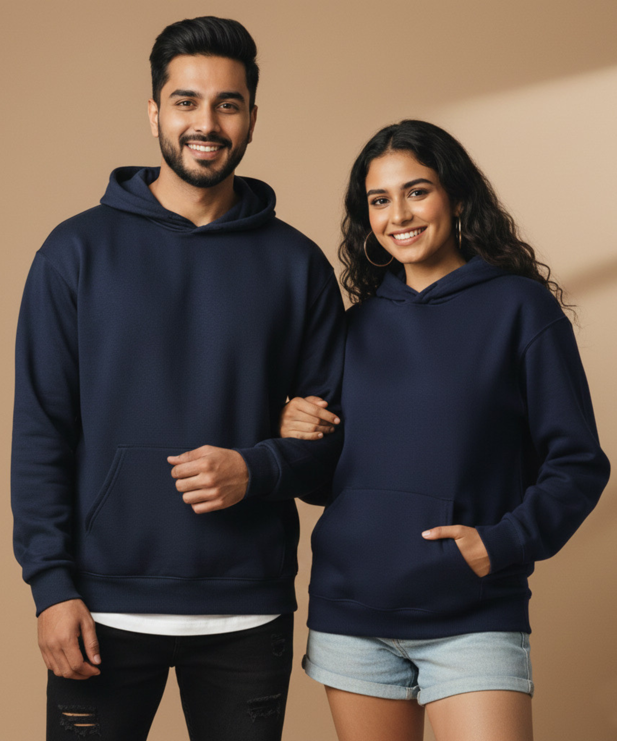 Solid Couple Oversized Hoodies (Set of 2) | Premium 400 GSM
