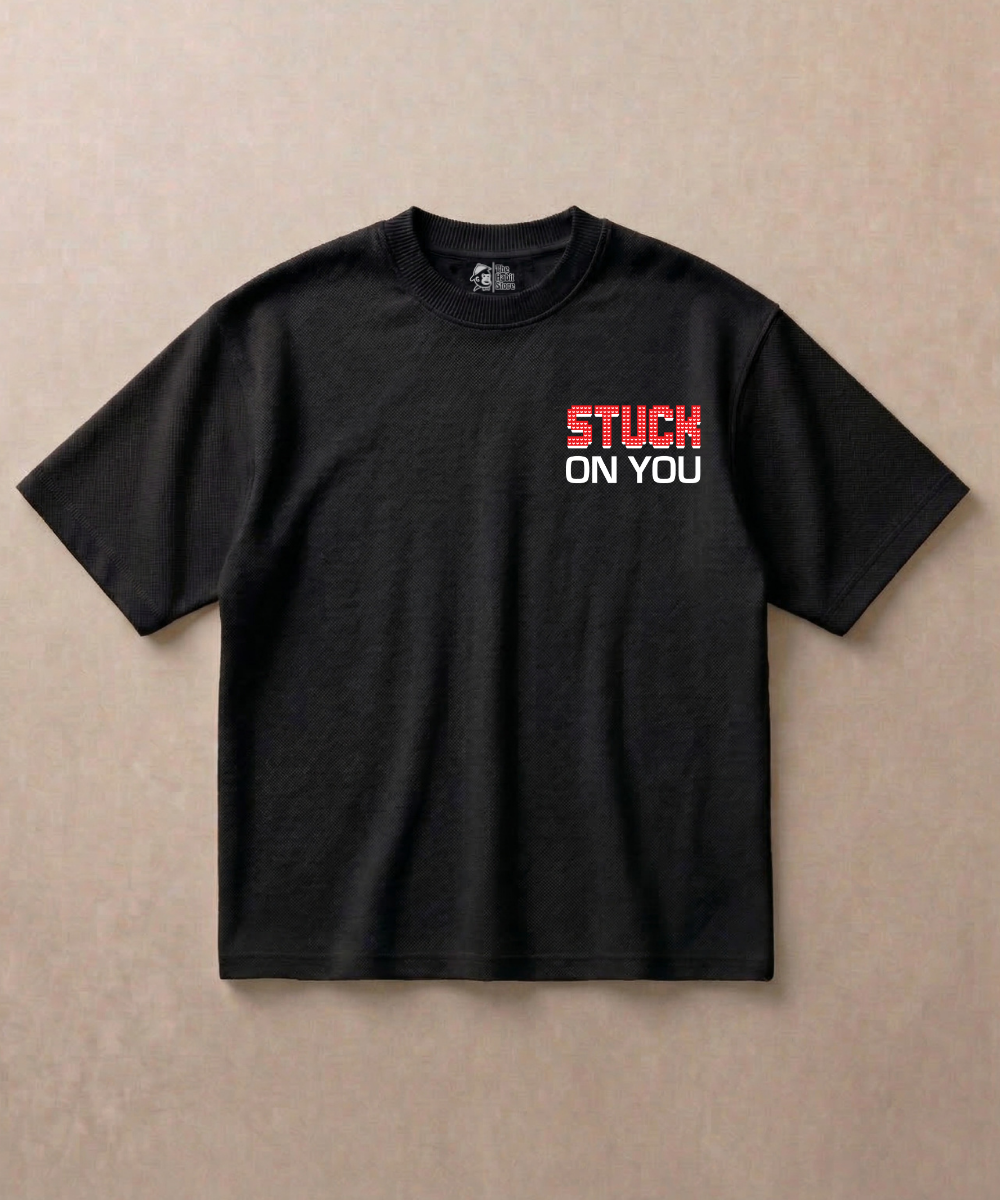 I Love You Too Pieces Coffee & Black - Premium French Terry Oversized T-shirt