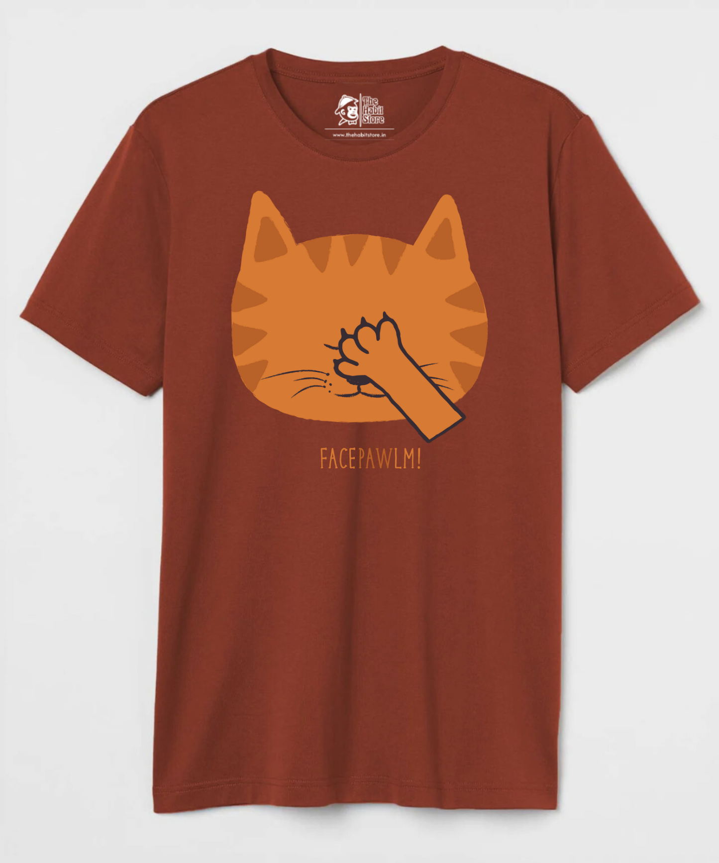 Facepawlm Unisex Round Neck Half Sleeve T-shirt